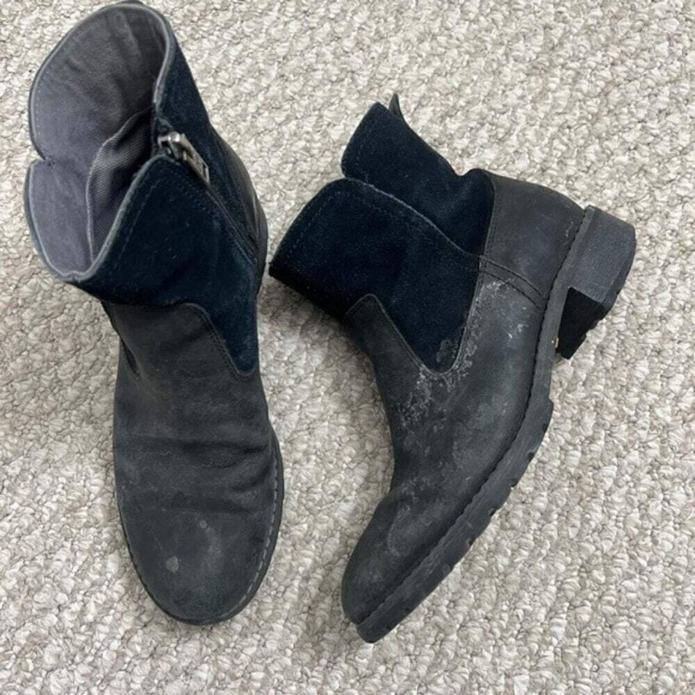 Timberland Bethel Biker boots winter shoes black size 6.5